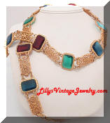 Gem Colored Rhinestones Belt