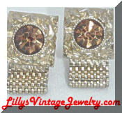 Swank topaz golden cufflinks