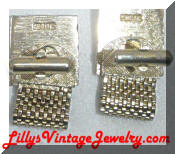 Swank topaz rhinestone cuff links