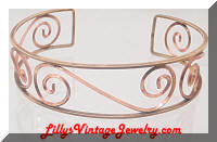 1/20 12K Scrolling Rose Gold Vintage Bracelet