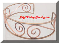 1/20 12K Scrolling Rose Gold Vintage Bracelet