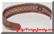 Vintage BELL Copper Braided Cuff Bracelet