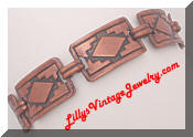 Aztec Copper Link Bracelet
