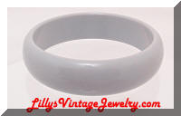 Vintage Gray Plastic Bangle Bracelet