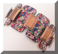 RENOIR Matisse Colorful Enamel Copper Modernist Bracelet