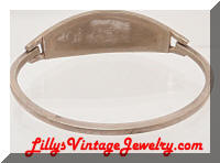 Vintage MEXICO Alpaca Silver MOP Abalone Floral Bracelet