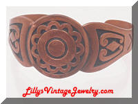 Solid COPPER Southwestern Cuff Bracelet