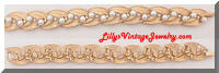 Vintage TRIFARI Golden Pearls Rhinestones Bracelet