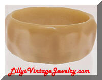 Vintage Lucite Golden Bangle Bracelet