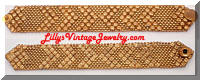 Vintage Golden Metal Beads Mesh Bracelet