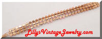 Vintage pink pearls rhinestones bracelet