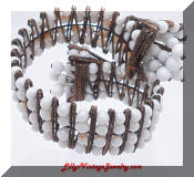 white milk glass beads bracelet