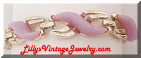 Purple plastic insert vintage bracelet