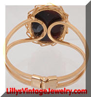 Vintage Cameo Hinged Cuff Bracelet