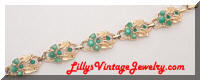 STAR green moonglow Rhinestones bracelet