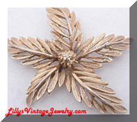 Art Fern golden brooch