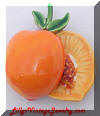 ART open Pearch enamel brooch