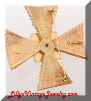 ACCESSOCRAFT NYC Vintage Maltese Cross Brooch Pendant Combo
