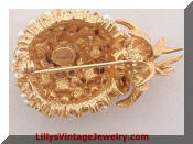 Alice Caviness Pineapple Fruit Brooch