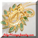 Juliana green brooch