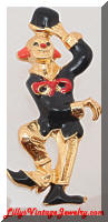 Contemporary ELLE Dancing Clown Brooch