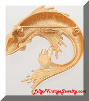 Vintage MONET Golden Koi Fish Brooch