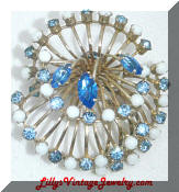 Hattie Carnegie Vintage Shoulder Brooch