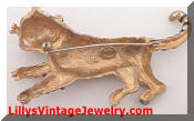 Hattie Carnegie Vintage Tiger Brooch