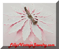 Vintage Flower Power Bright Pink Large Flower Brooch