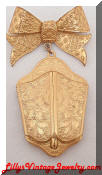 Miriam Haskell golden Locket Brooch