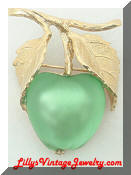 Napier green apple brooch