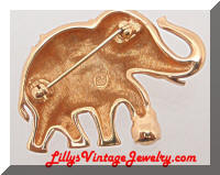 Cute SWAROVSKI Circus Elephant Brooch