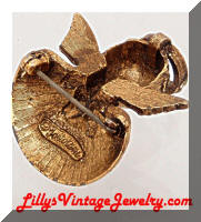 Vintage TORTOLANI Angel Shoulder brooch