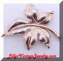 Early Trifari leaf brooch
