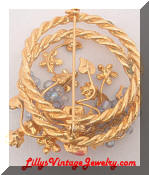 ab rhinestones emanel flowers brooch
