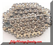 Pastel Rhinestones Vintage Brooch