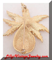 Vintage Golden Pineapple Brooch