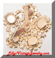 Iridescent Pastels AB Rhinestones Vintage Brooch