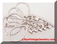 Vintage Deco Rhinestones Grapes Bows Brooch