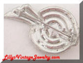 Vintage Art Deco Rhinestones Brooch