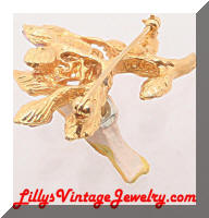 Vintage SWOBODA Nesting Bird Brooch