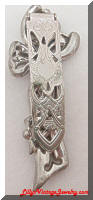 vintage rhinestones bow art deco dress clips
