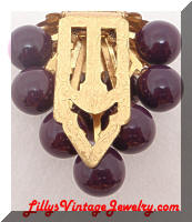 Vintage Grape Cluster Dress Clips