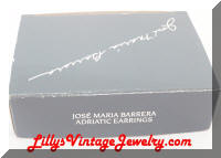 Jose BARRERA for AVON "Adriatic" Golden Earrings