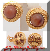 Kenneth J Lane Button Earrings