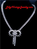 Quality Baguettes Chatons Rhinestones Deco Necklace