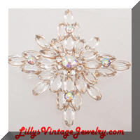 Juliana DeLIZZA and ELSTER AB Rhinestones Star Brooch