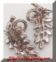 Juliana DeLizza & Elster Rhinestones Floral Earring Climbers