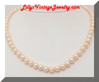 Vintage JAPAN faux Pearls Choker Necklace