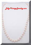 Gorgeous Classy faux Pearls Rhinestones Vintage Necklace